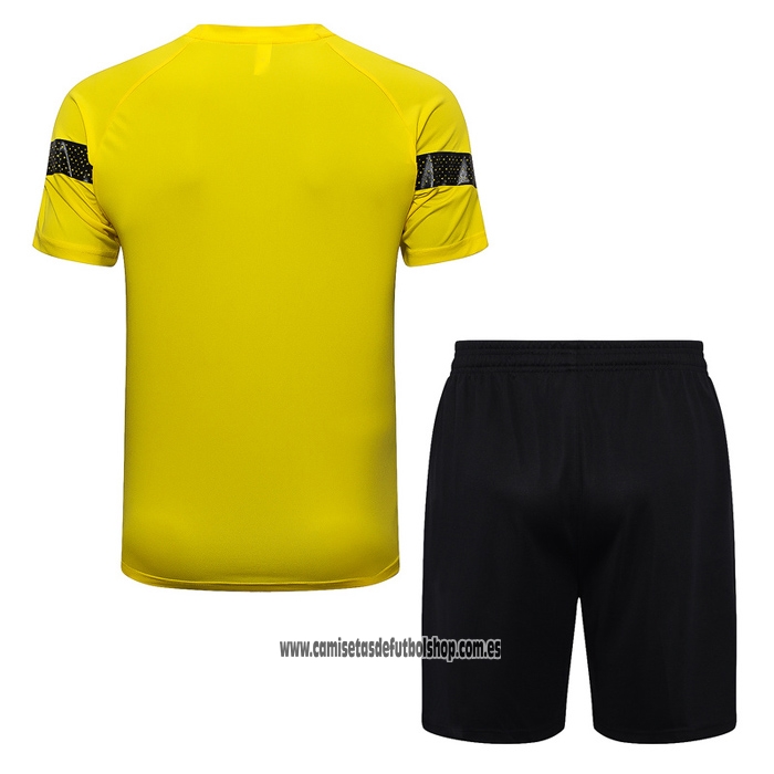 Chandal del Borussia Dortmund 22-23 Manga Corta Amarillo - Pantalon Corto